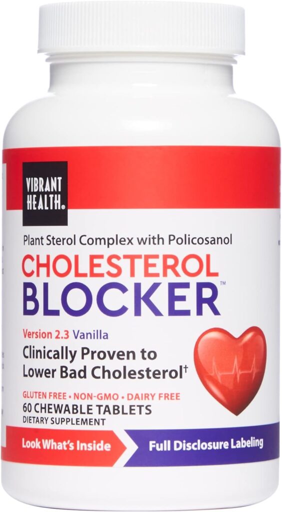 Vibrant Health, Cholesterol Blocker, Plant Sterol Complex for Heart Health, Vanilla