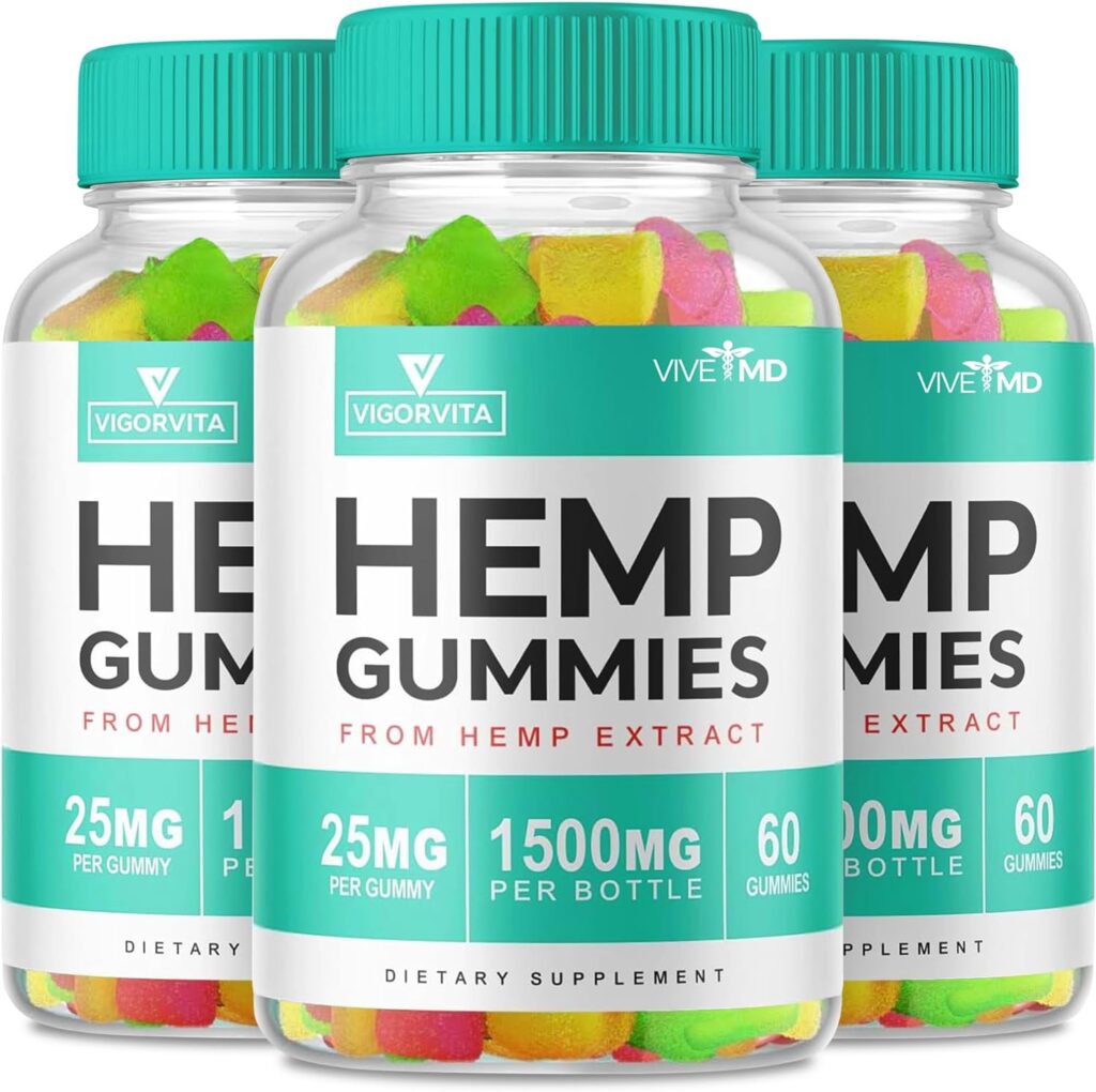 Vigorvita Gummies for Men Hemp Gummies Mens Supplement Gummy Vitamin Gummies Men Vigor Vita Gummies for Men Vigorvita Gummies for Men Gummy Supplements Mens Health Supplements (3 Pack)