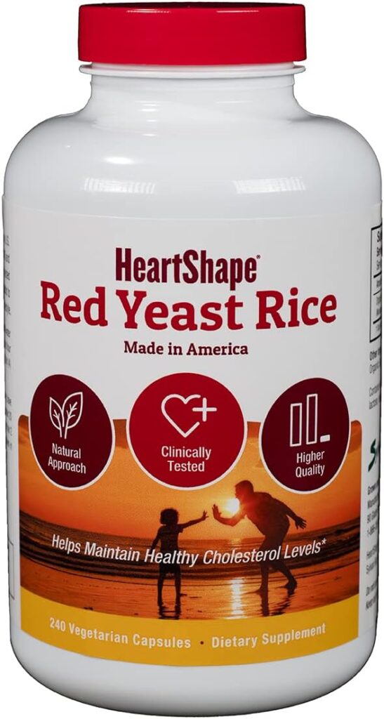 HeartShape Red Yeast Rice 240 Count (Pack of 1)