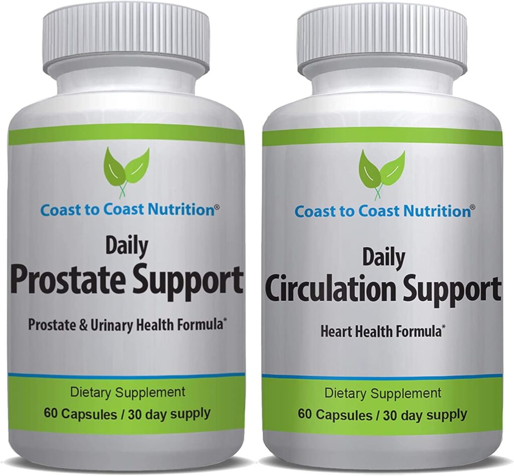 Prostate  Heart Health Circulation Supplements - Natural Booster for Urinary Health  Heart Supplements for Blood Circulation - Prostate Health Supplements - Mens Health Supplement - Combo Pack