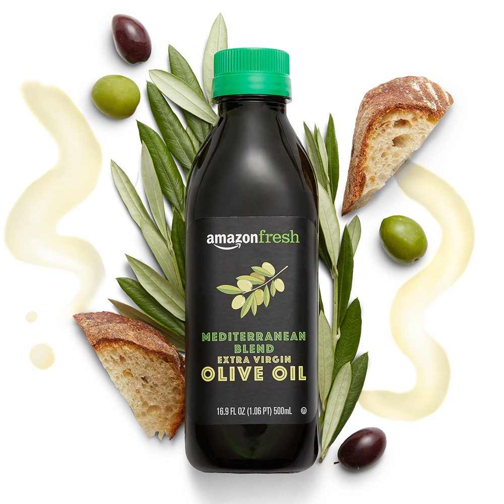 Amazon Fresh, Mediterranean Blend Extra Virgin Olive Oil, 68 Fl Oz (2L)