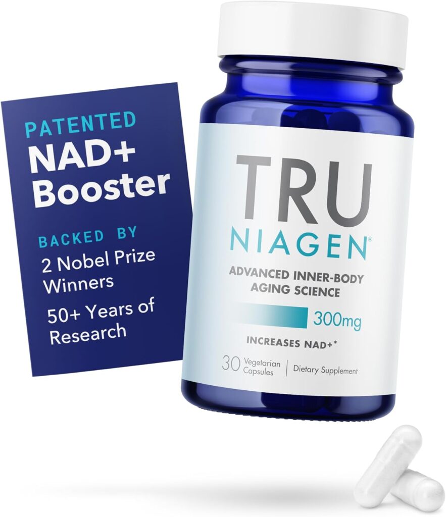 TRU NIAGEN - Patented Nicotinamide Riboside NAD+ Supplement. NR Supports Cellular Energy Metabolism  Repair, Vitality, Healthy Aging of Heart, Brain  Muscle - 30 Servings / 30 Capsules - Pack of 1