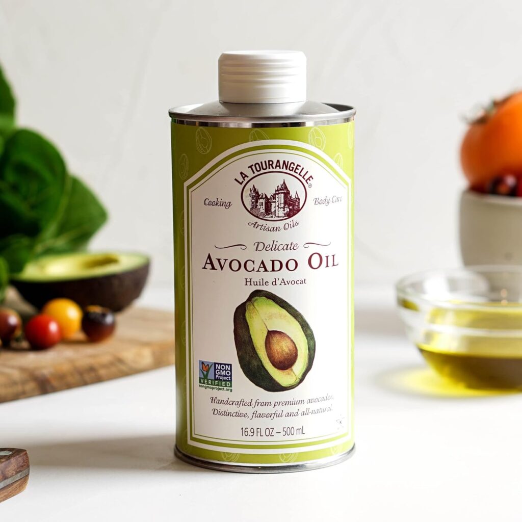 La Tourangelle, Avocado Oil, All-Natural Handcrafted from Premium Avocados, Great for Cooking, as Butter Substitute, and for Skin and Hair, 16.9 fl oz