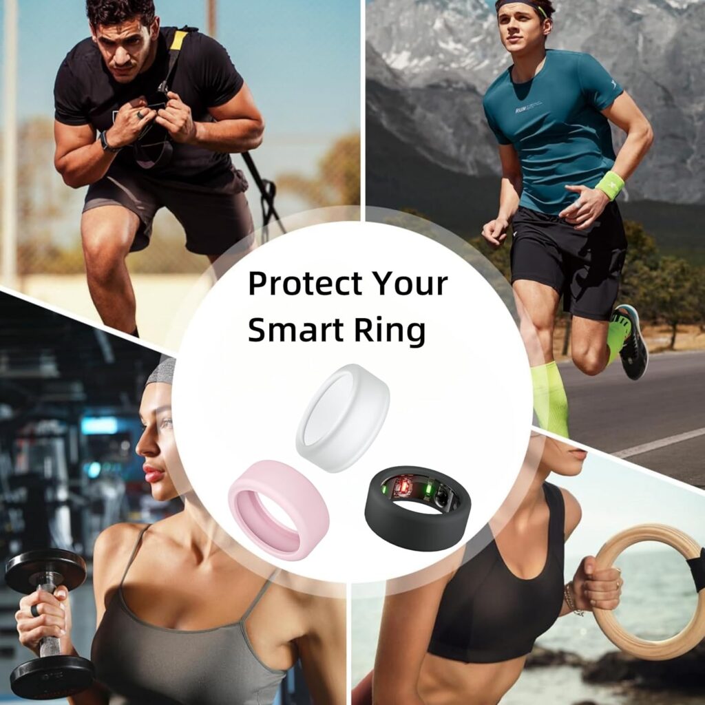 Smart Ring, Health Tracker for Women, Anillo Inteligente para Hombre, Fitness Tracking Smart Ring, Sleep Ring, IP68 Waterproof, No App fee, Remote Photography, Family Care